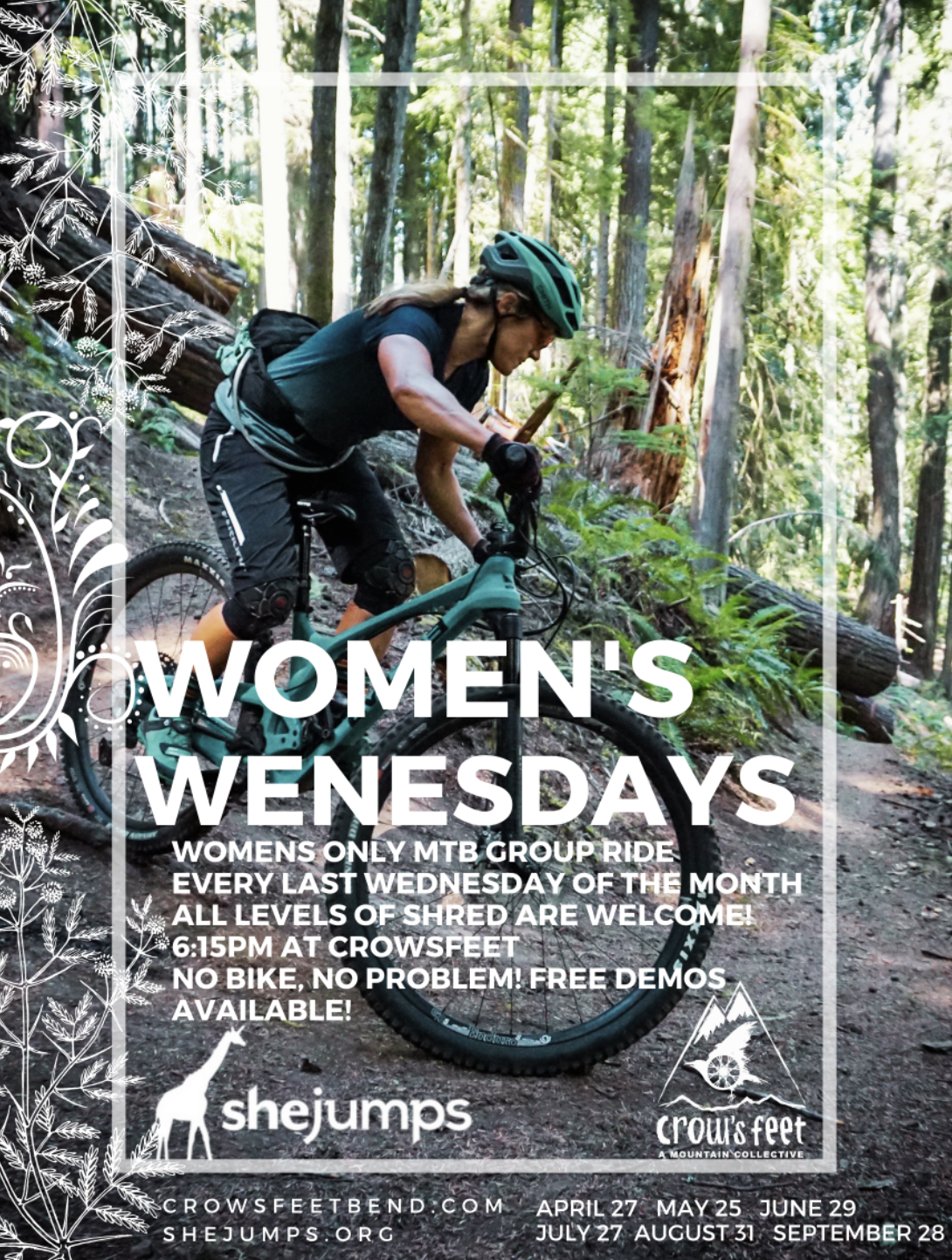 Women's Group Ride – Crow's Feet & SheJumps